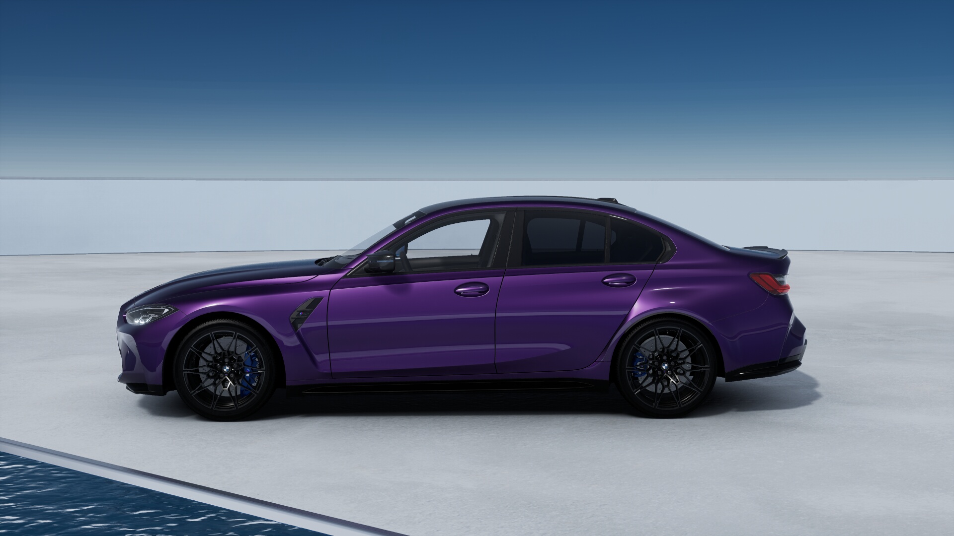BMW Individual  BMW M3 Competition Sedan in Twilight Purple Pearl