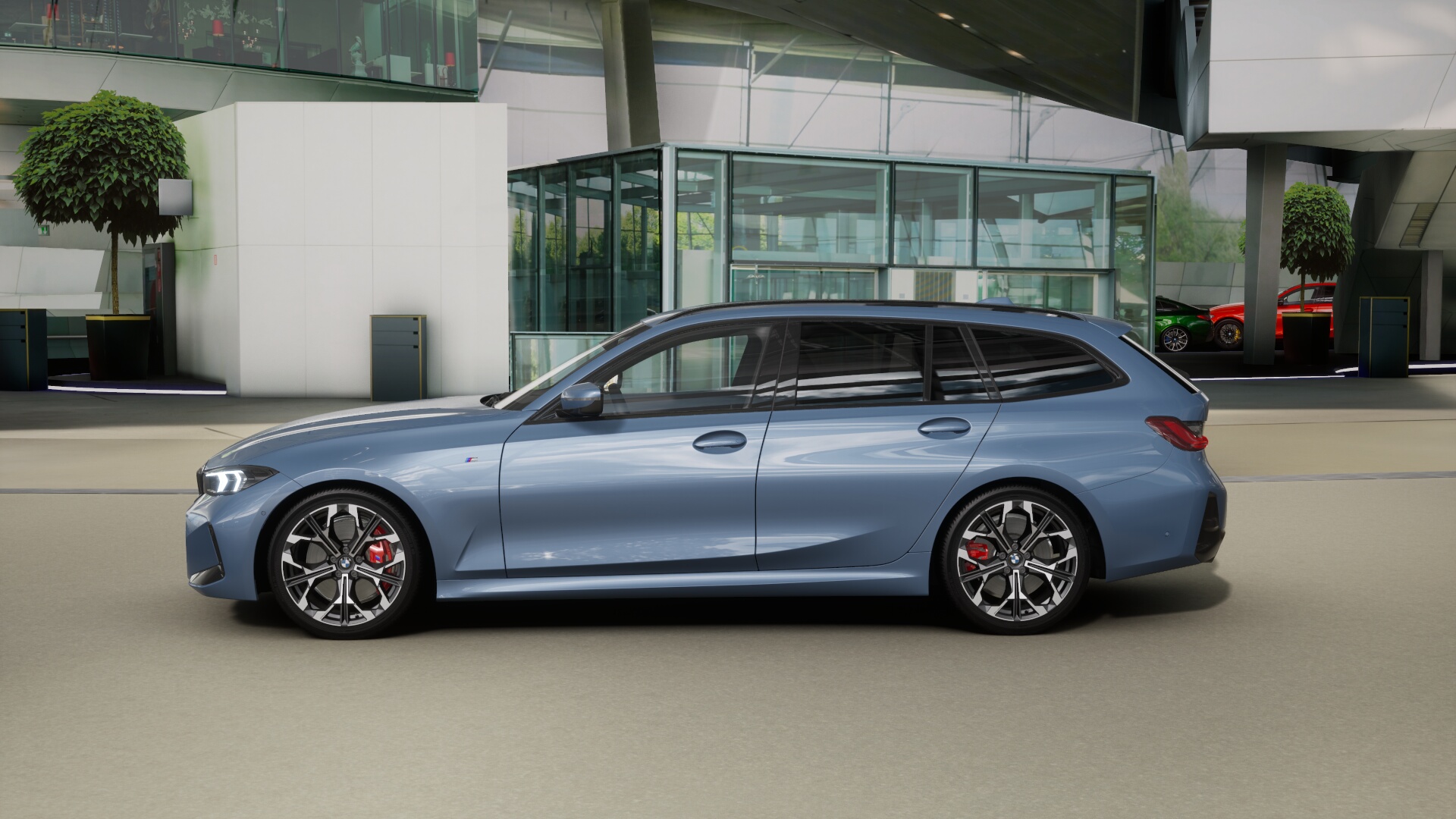 【アートシリーズ】[USDMカー】 BMW Individual | BMW 3 Series Touring in Barcelona Blue Metallic