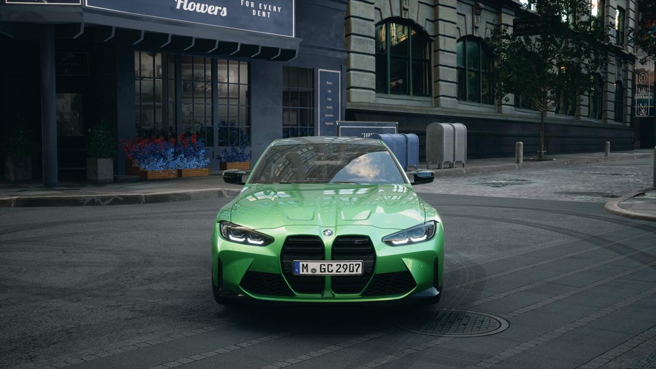 BMW M4 Compétition - TOTAL COVERING GREEN SATIN avec intérieurs de